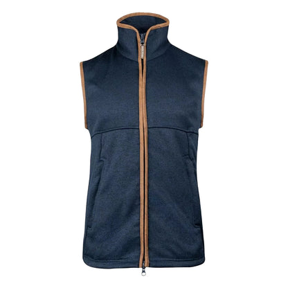 Navy - Front - Jack Pyke Mens Melange Fleece Gilet