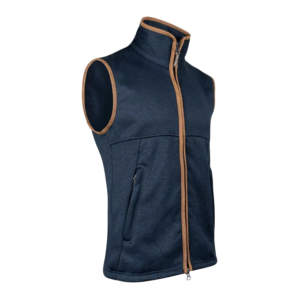 Navy - Side - Jack Pyke Mens Melange Fleece Gilet