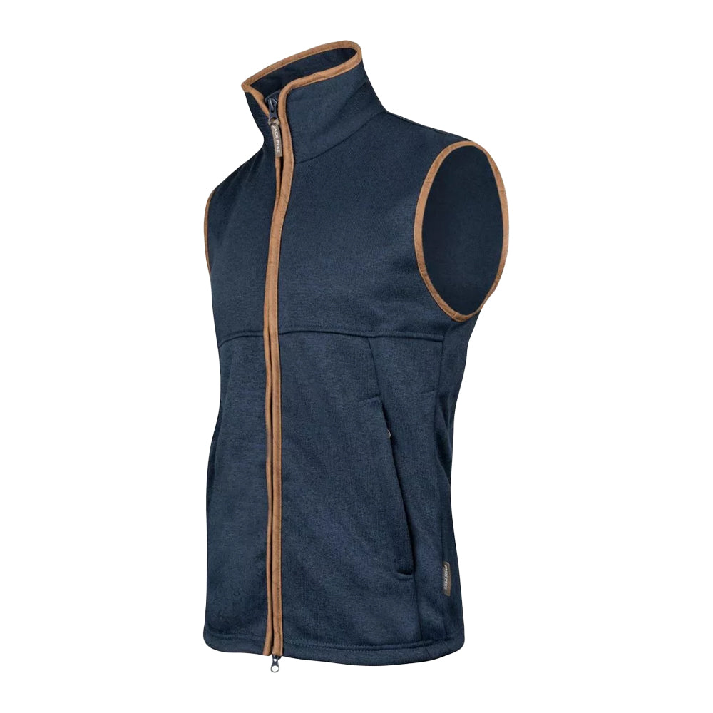 Navy - Lifestyle - Jack Pyke Mens Melange Fleece Gilet