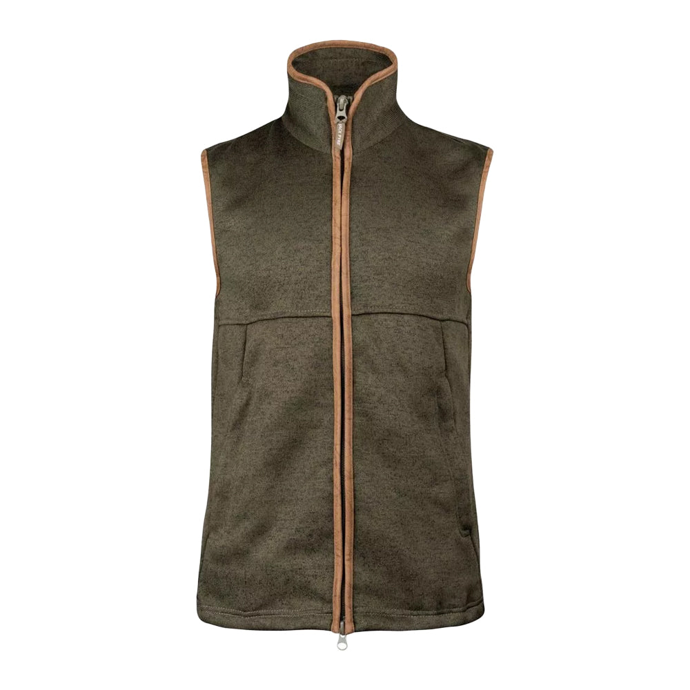 Dark Olive - Front - Jack Pyke Mens Melange Fleece Gilet