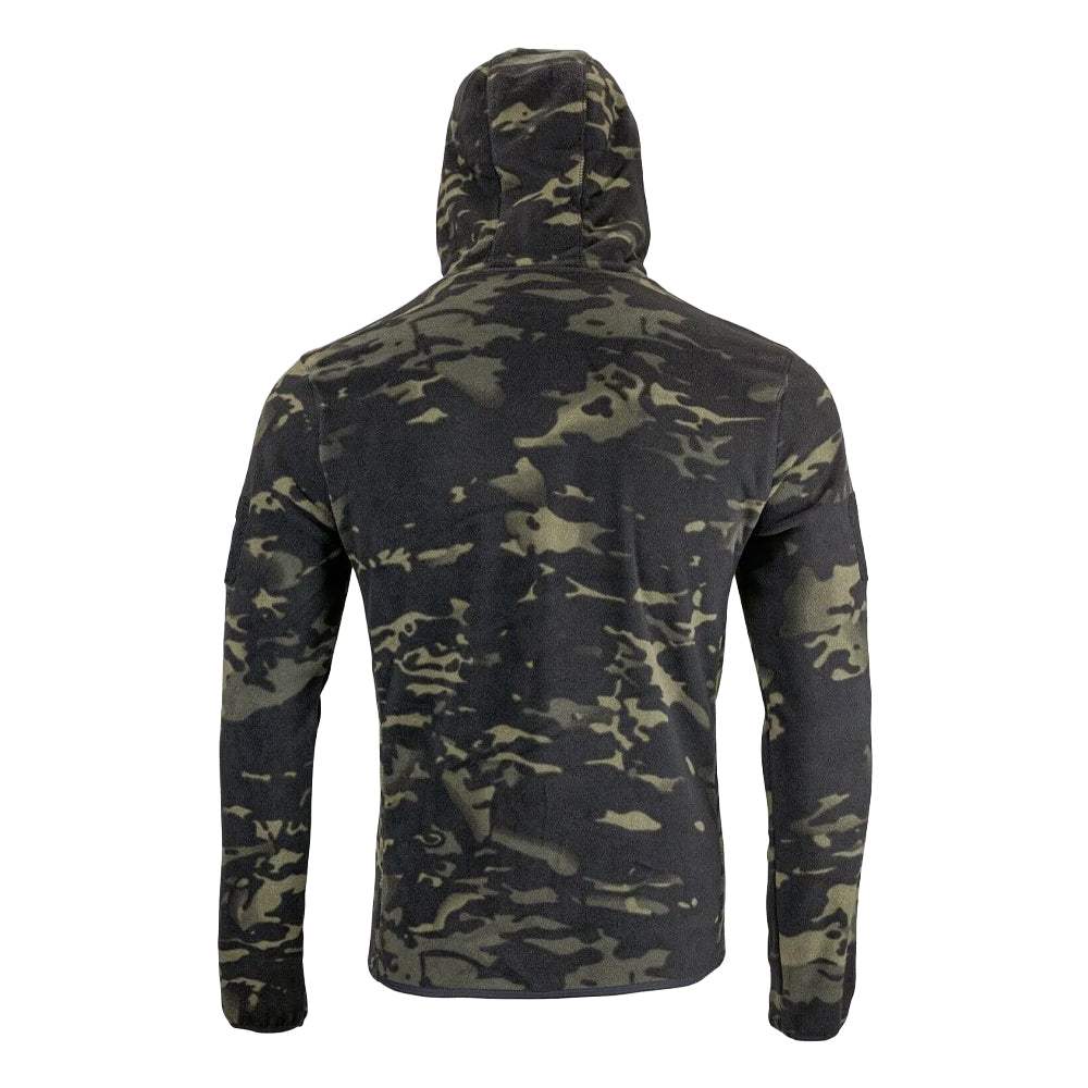 Black - Back - Viper Mens Tactical Camo Fleece Hoodie
