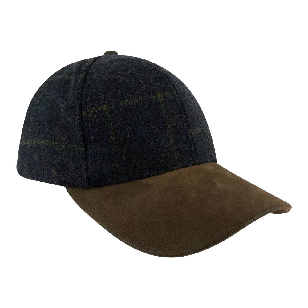 Navy - Front - Jack Pyke Lowland Tweed Baseball Cap
