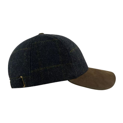 Navy - Side - Jack Pyke Lowland Tweed Baseball Cap