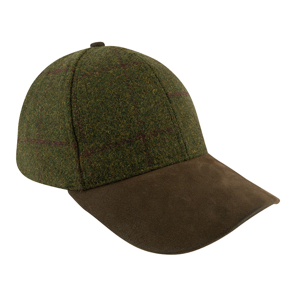 Green - Front - Jack Pyke Lowland Tweed Baseball Cap