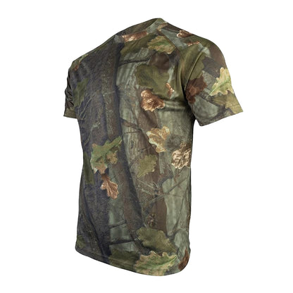 Green-Brown - Lifestyle - Jack Pyke Mens Oak Leaf Wicking T-Shirt