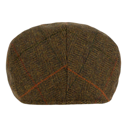 Brown - Back - Jack Pyke Mens Tweed Flat Cap