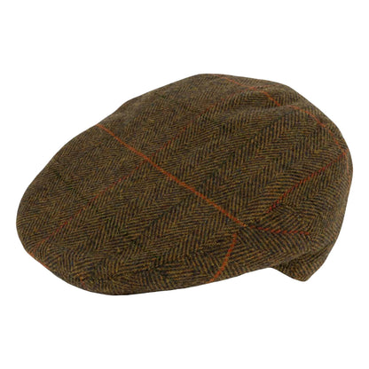 Brown - Side - Jack Pyke Mens Tweed Flat Cap