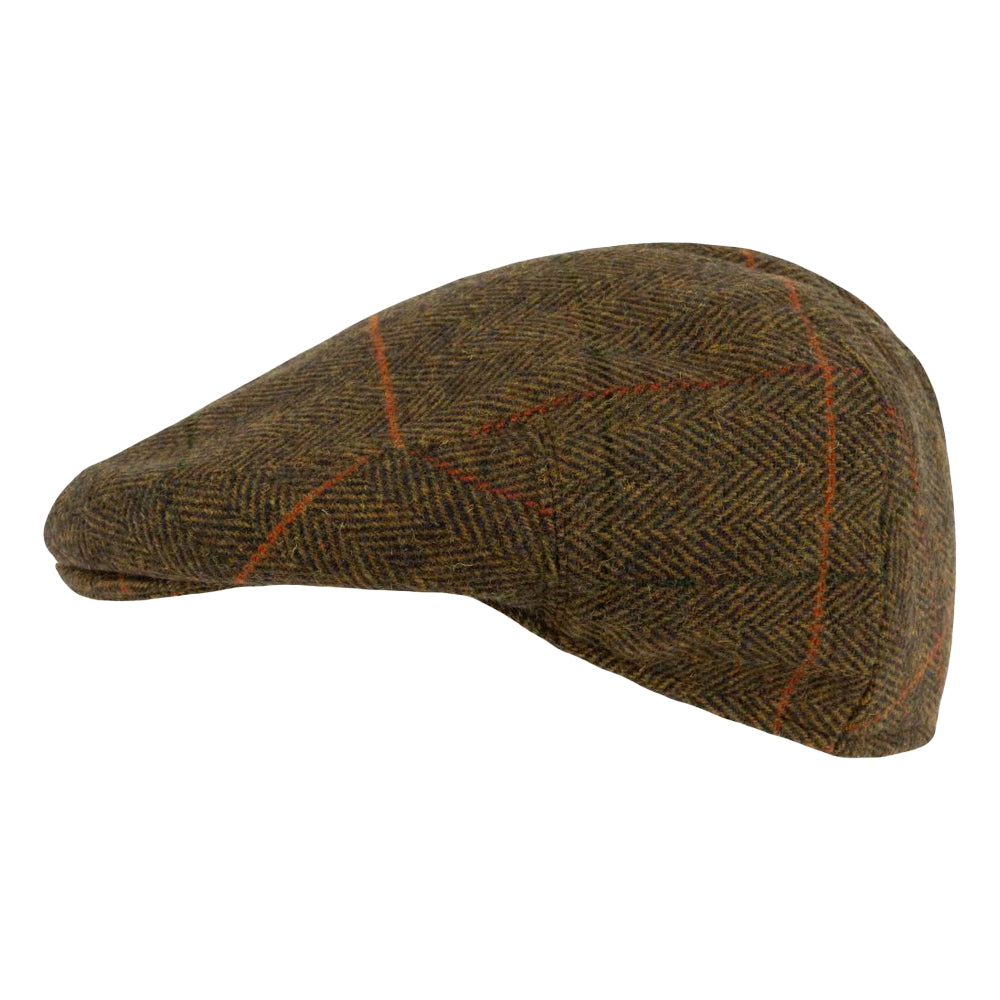 Brown - Pack Shot - Jack Pyke Mens Tweed Flat Cap