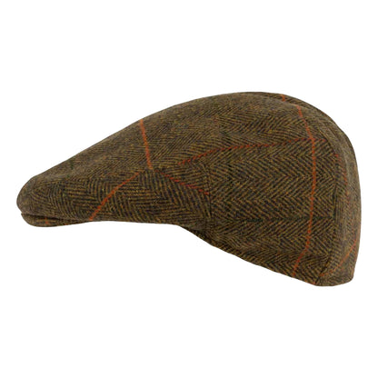 Brown - Pack Shot - Jack Pyke Mens Tweed Flat Cap