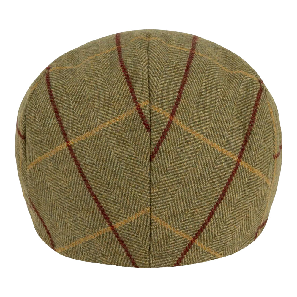 Green - Back - Jack Pyke Mens Tweed Flat Cap