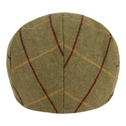 Green - Back - Jack Pyke Mens Tweed Flat Cap
