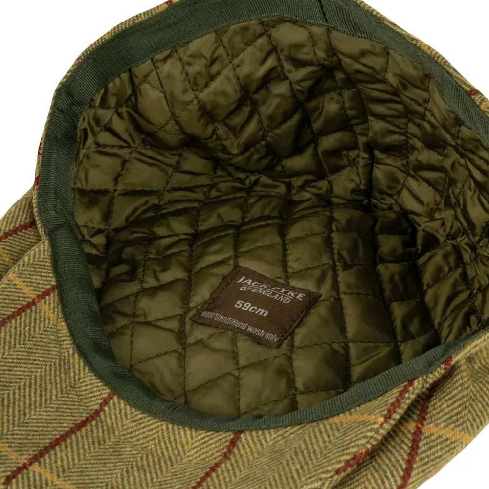 Green - Lifestyle - Jack Pyke Mens Tweed Flat Cap