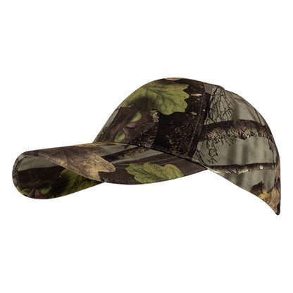 Oak Camo - Front - Jack Pyke Camouflage Stealth Breathtex Baseball Cap