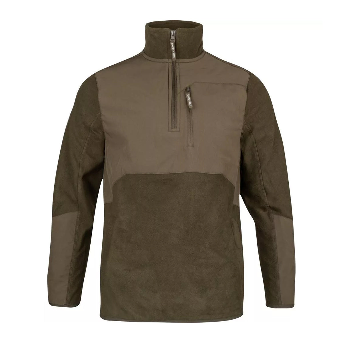 Dark Olive - Front - Jack Pyke Mens Rannock Fleece Top