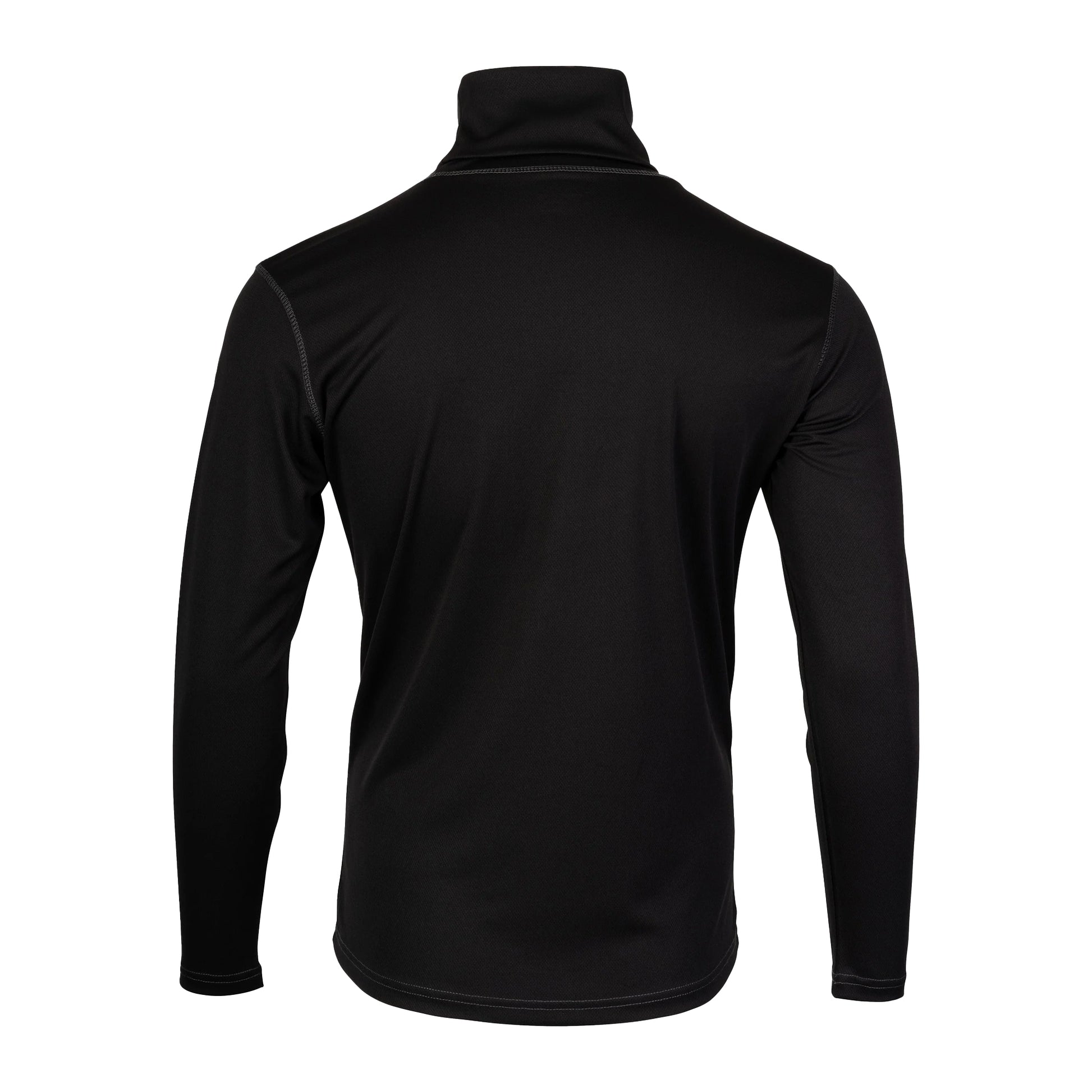 Black - Back - Viper Mens Tactical Camo Roll Neck Midlayer