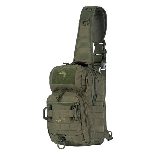Olive Green - Front - Viper Tactical Cordura 10L Shoulder Bag