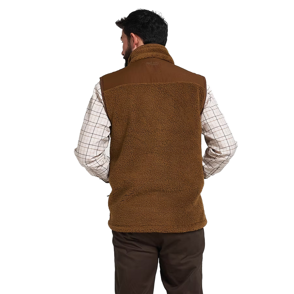 Camel - Back - Jack Pyke Mens Sherpa Fleece Gilet