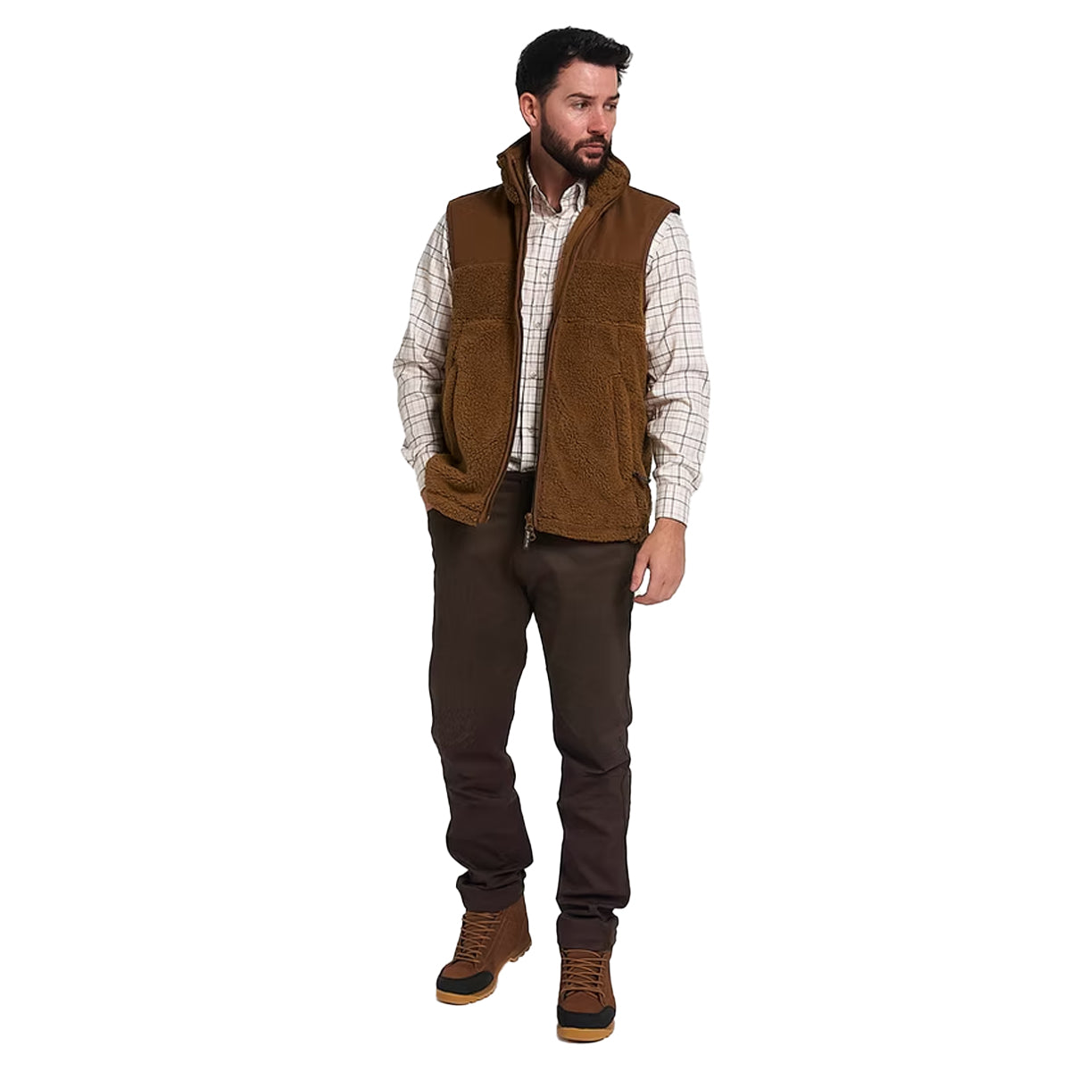 Camel - Lifestyle - Jack Pyke Mens Sherpa Fleece Gilet