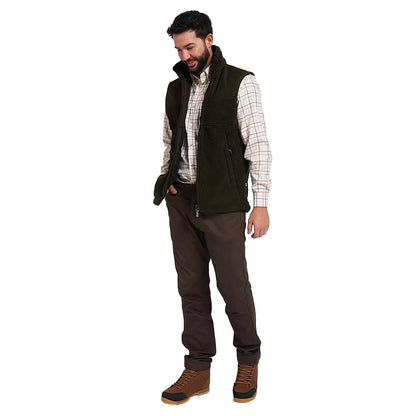 Dark Olive - Lifestyle - Jack Pyke Mens Sherpa Fleece Gilet