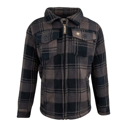 Brown - Front - Jack Pyke Childrens-Kids Tundra Checked Shirt