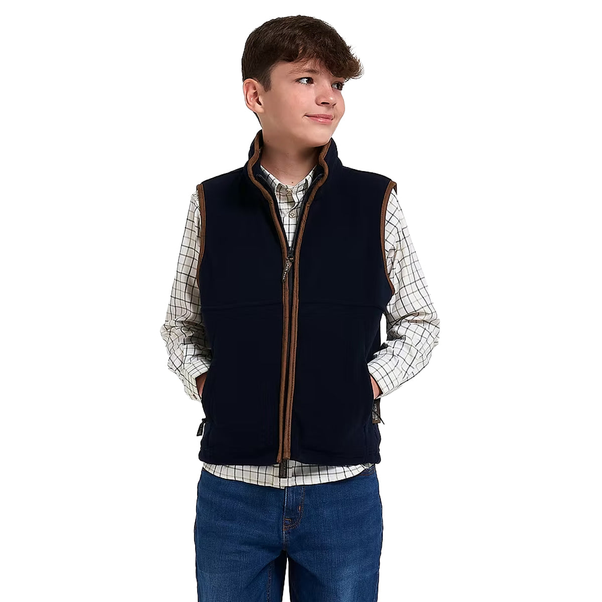 Navy - Front - Jack Pyke Childrens-Kids Countryman Gilet