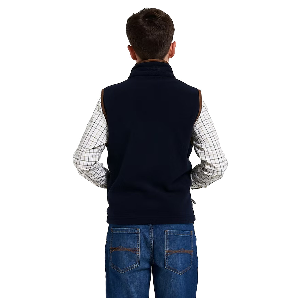 Navy - Back - Jack Pyke Childrens-Kids Countryman Gilet