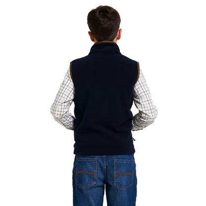 Navy - Back - Jack Pyke Childrens-Kids Countryman Gilet