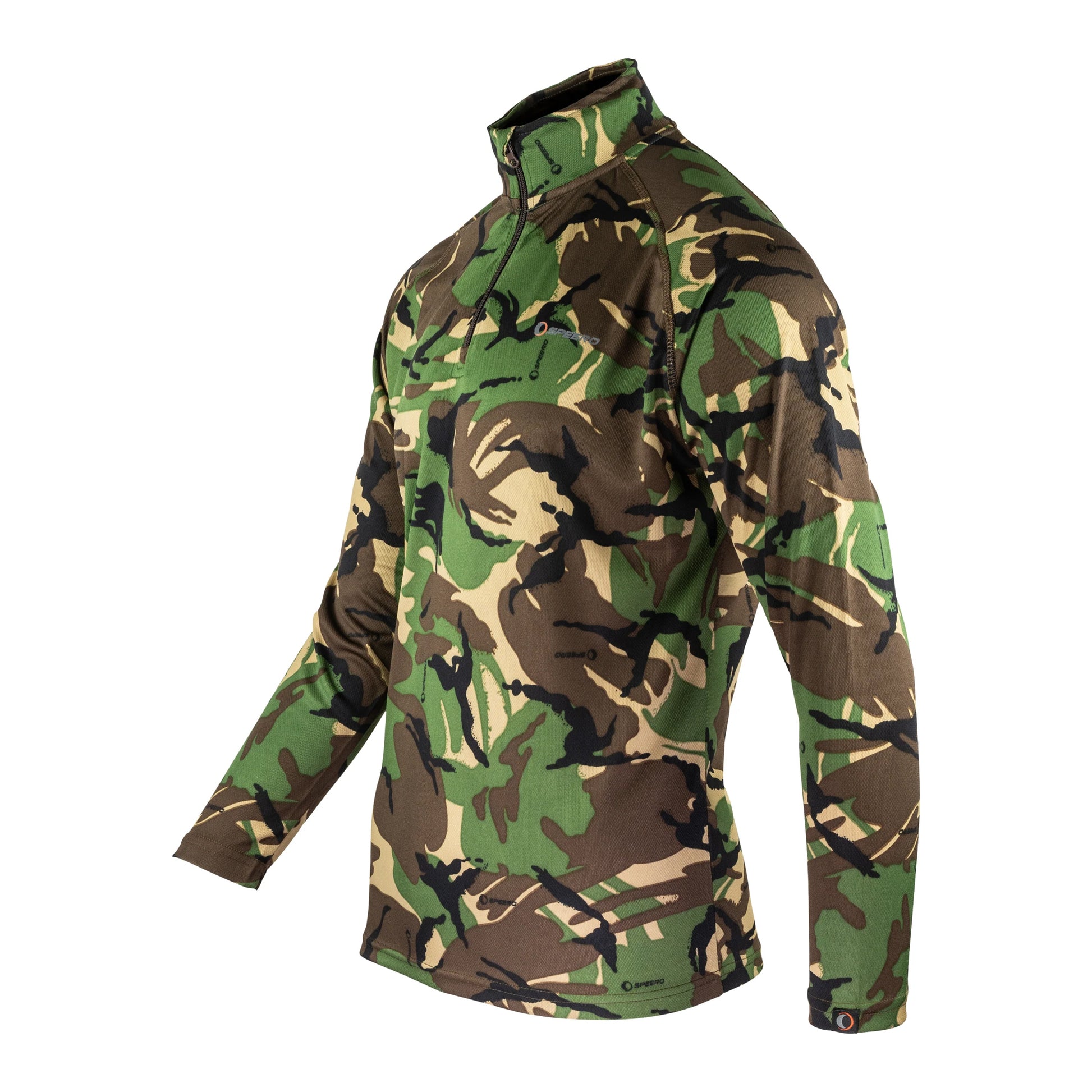 DPM - Side - Speero Mens Armour Camo Quarter Zip Midlayer