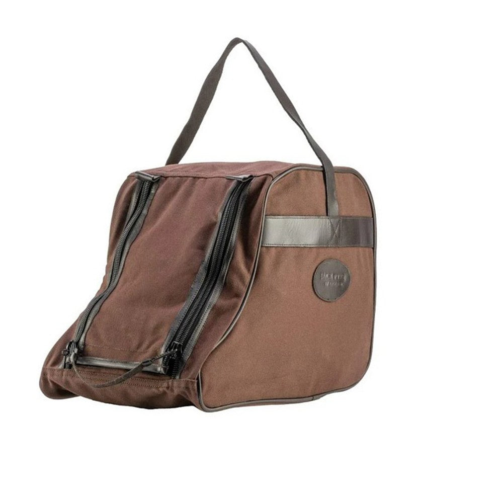 Brown - Back - Jack Pyke Leather Trim Boot Bag