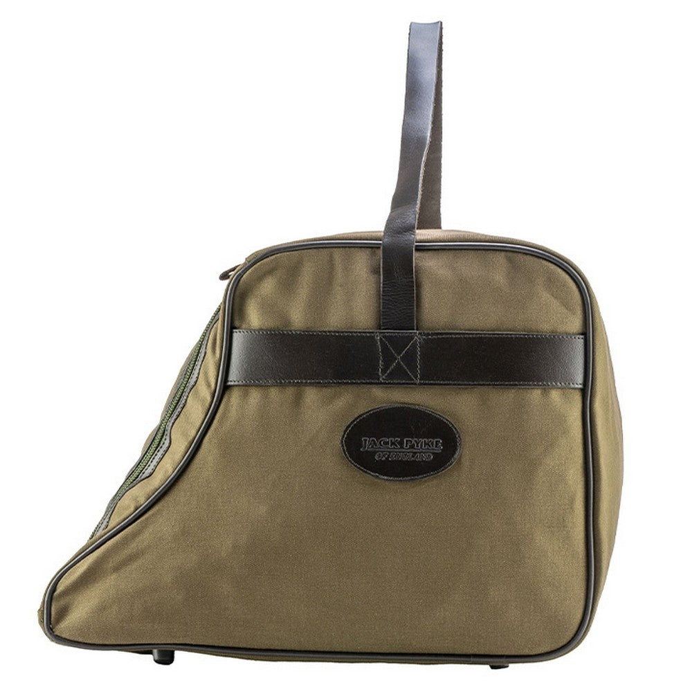 Green - Front - Jack Pyke Leather Trim Boot Bag