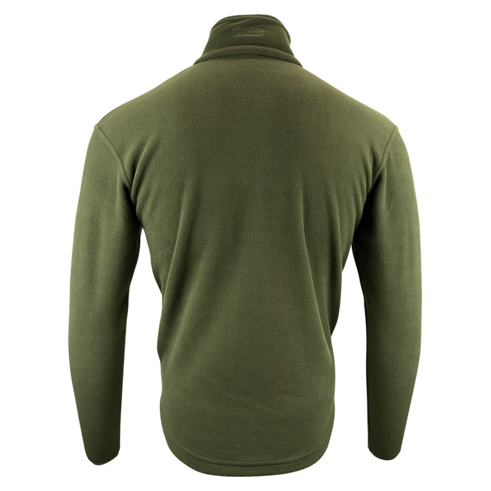 Olive - Back - Jack Pyke Mens Pheasant Motif Fleece Top