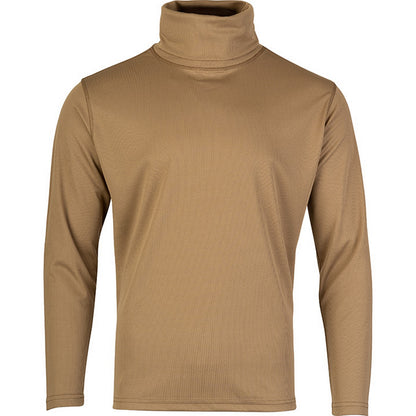Coyote - Front - Viper Mens Tactical Roll Neck Midlayer