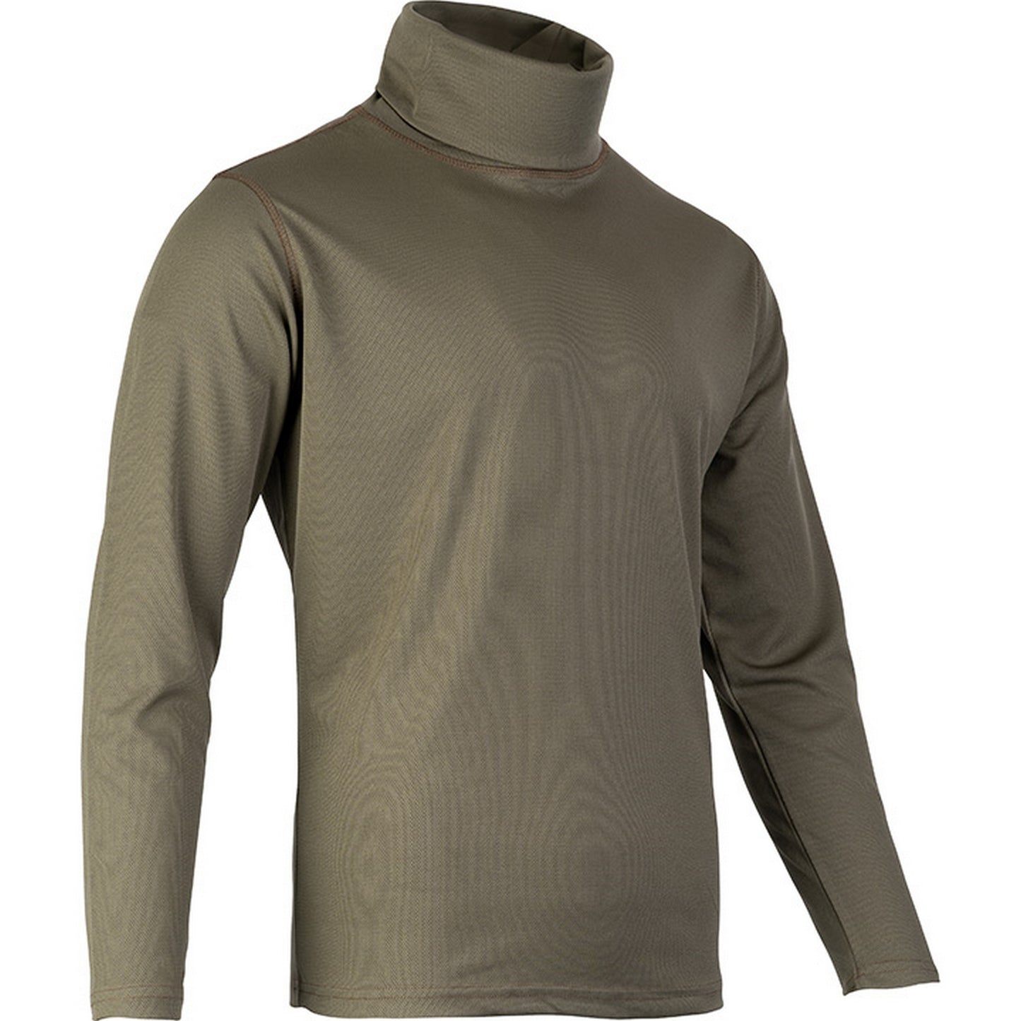 Green - Side - Viper Mens Tactical Roll Neck Midlayer