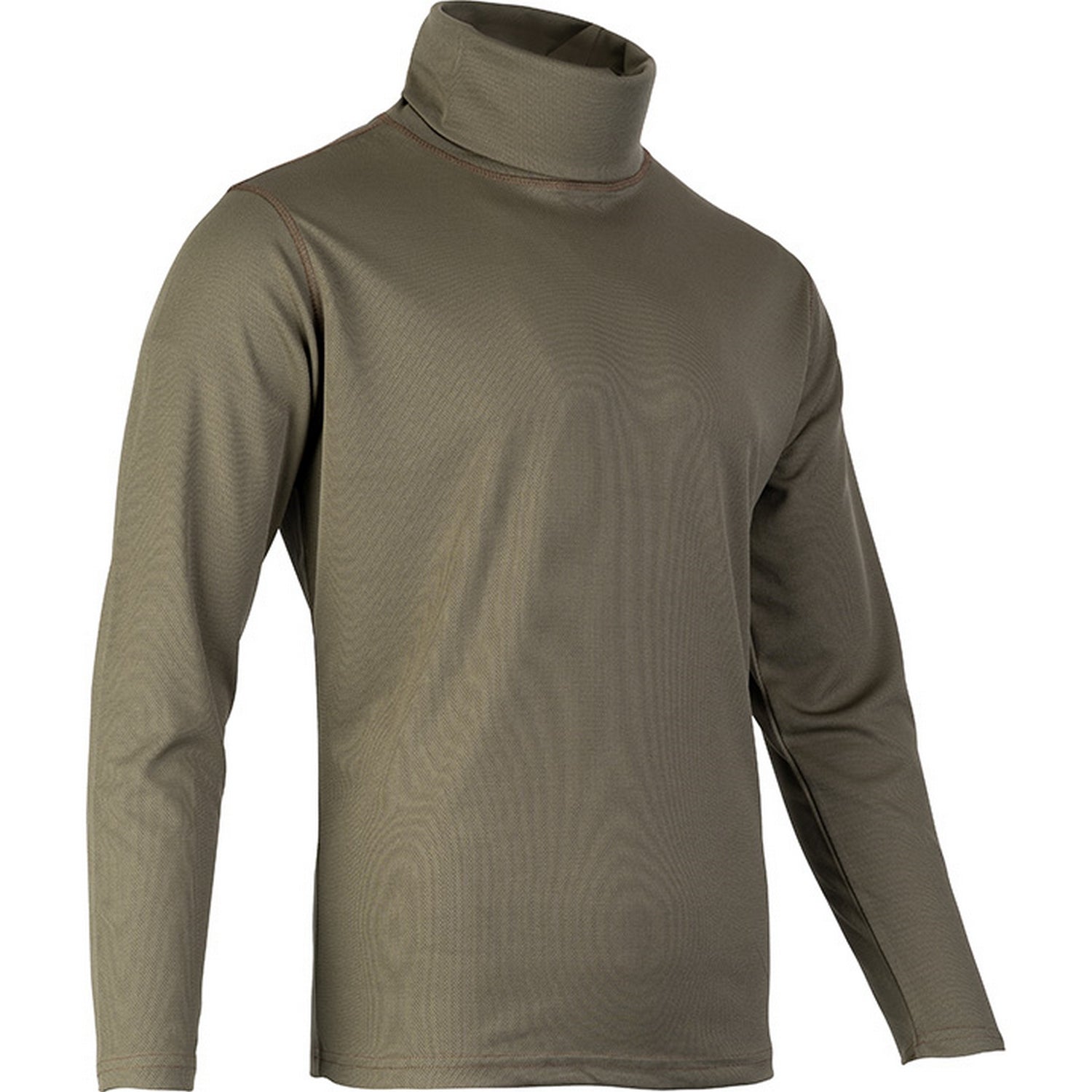 Green - Side - Viper Mens Tactical Roll Neck Midlayer