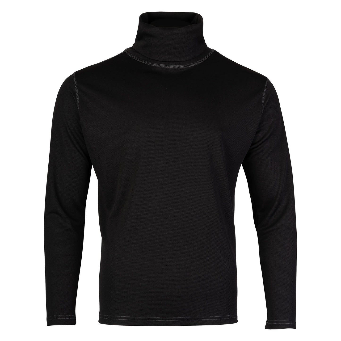 Black - Front - Viper Mens Tactical Roll Neck Midlayer