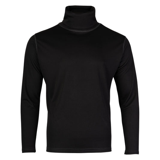 Black - Front - Viper Mens Tactical Roll Neck Midlayer