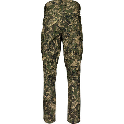 Green Camo - Back - Jack Pyke Mens Softshell Digital Camo Waterproof Trousers