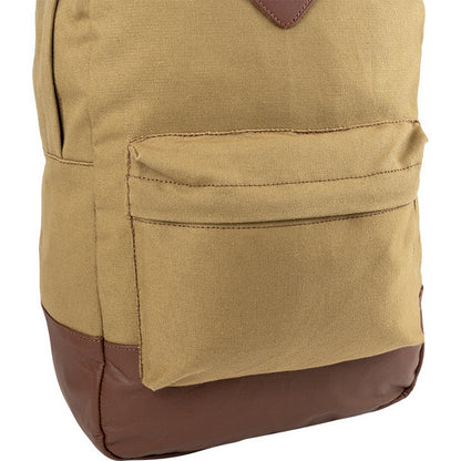 Fawn - Lifestyle - Jack Pyke Canvas Leather Trim Backpack