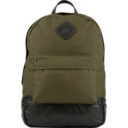 Green - Front - Jack Pyke Canvas Leather Trim Backpack