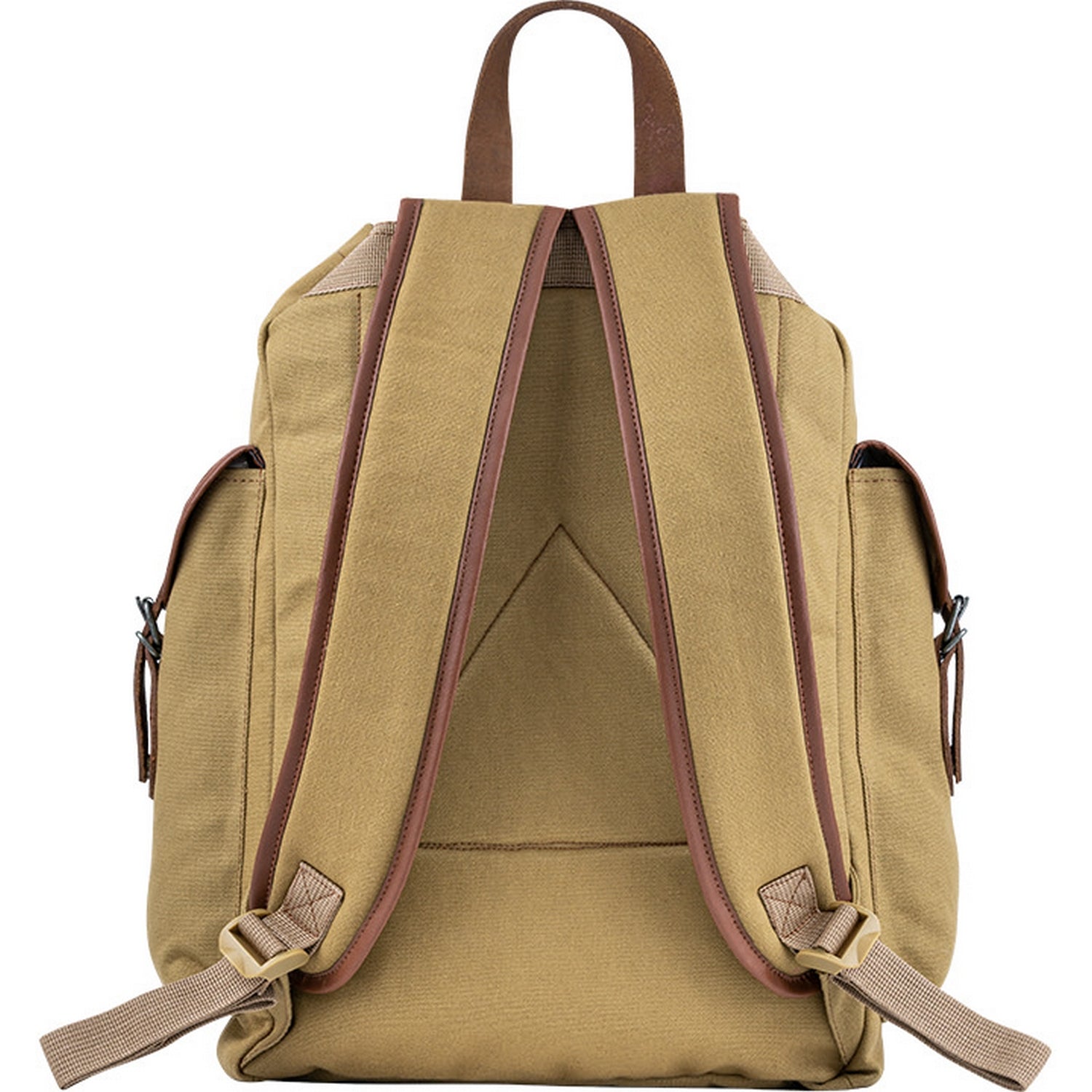 Fawn - Back - Jack Pyke Canvas Leather Trim Backpack