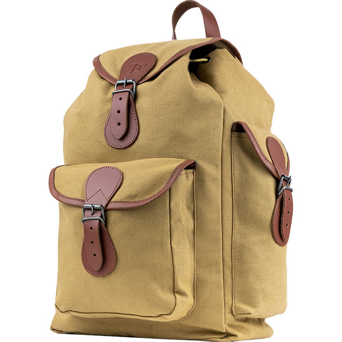 Fawn - Side - Jack Pyke Canvas Leather Trim Backpack