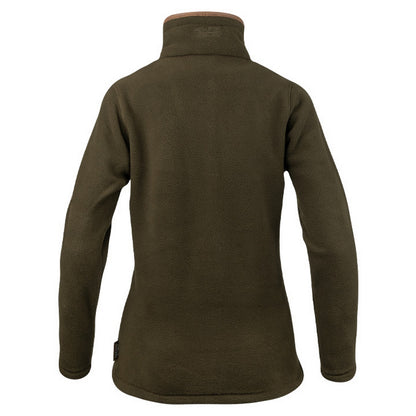 Dark Olive - Back - Jack Pyke Womens-Ladies Fleece Top