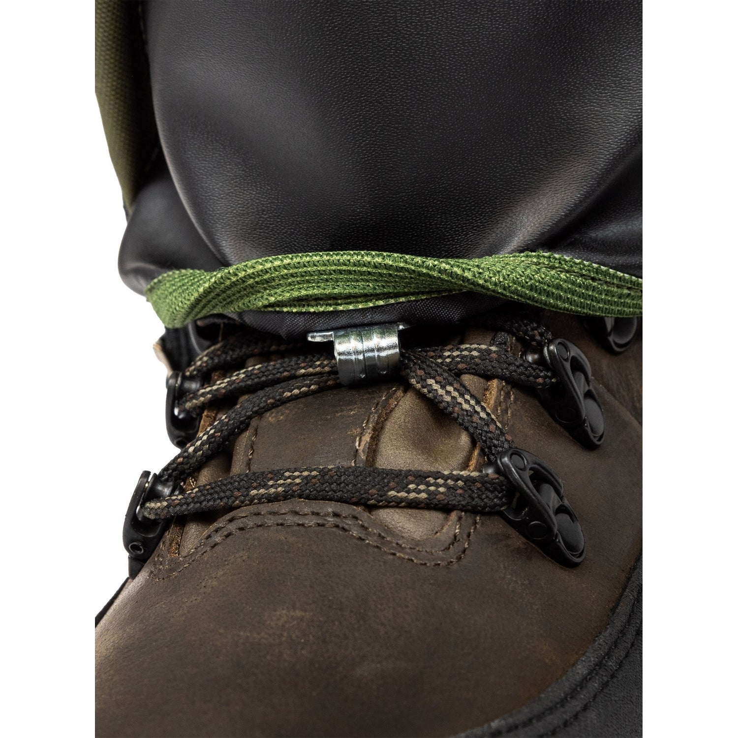 Green - Back - Jack Pyke Unisex Adult Leather Waterproof Gaiters