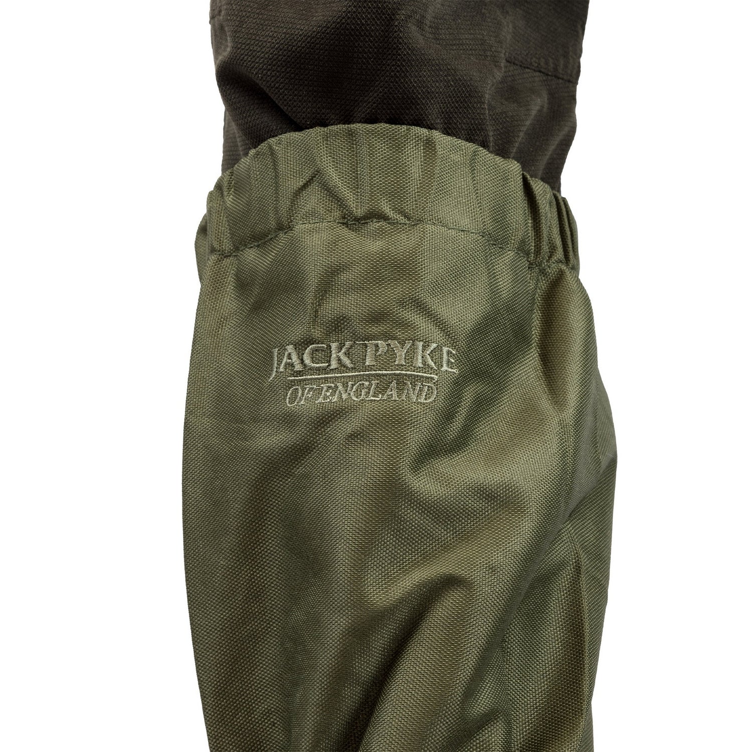 Green - Side - Jack Pyke Unisex Adult Leather Waterproof Gaiters