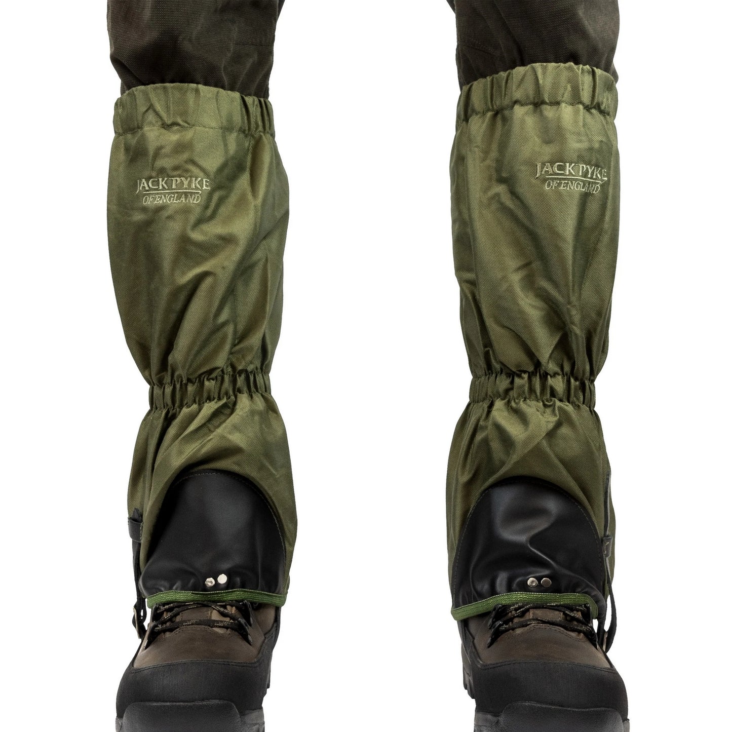 Green - Front - Jack Pyke Unisex Adult Leather Waterproof Gaiters