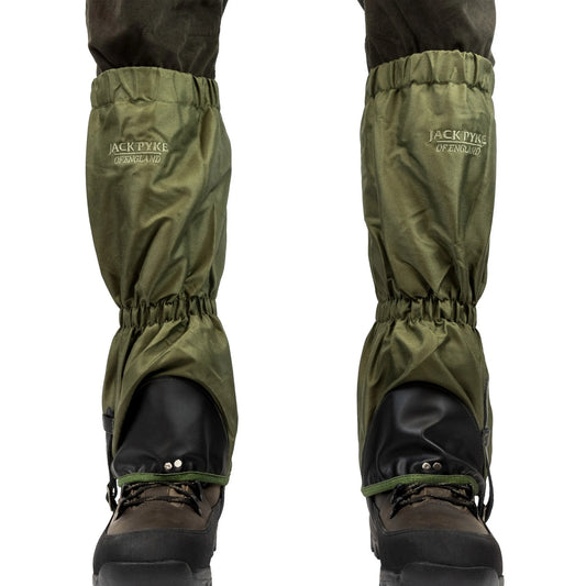 Green - Front - Jack Pyke Unisex Adult Leather Waterproof Gaiters
