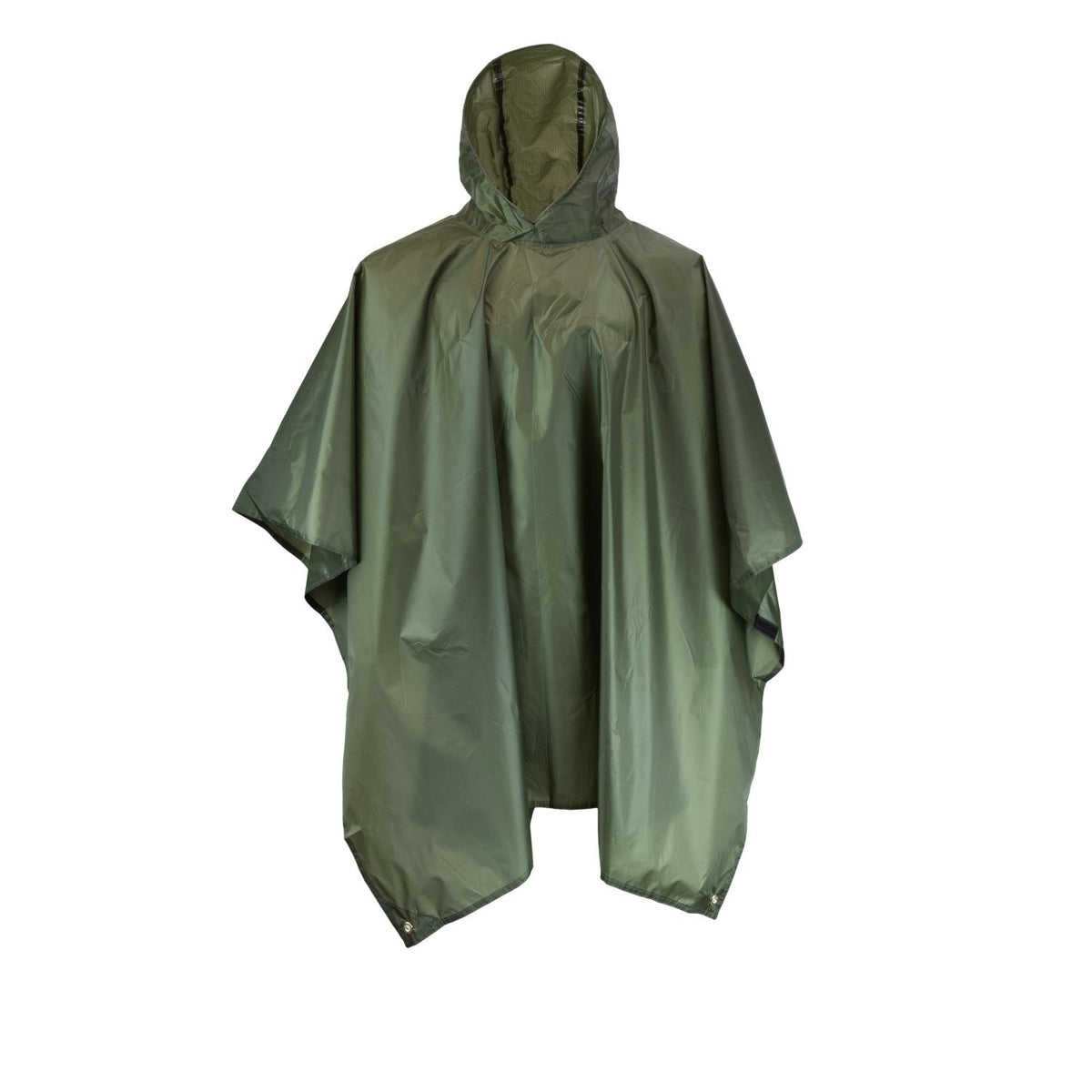 Green - Front - Mil-Com Unisex Adult Plain Poncho