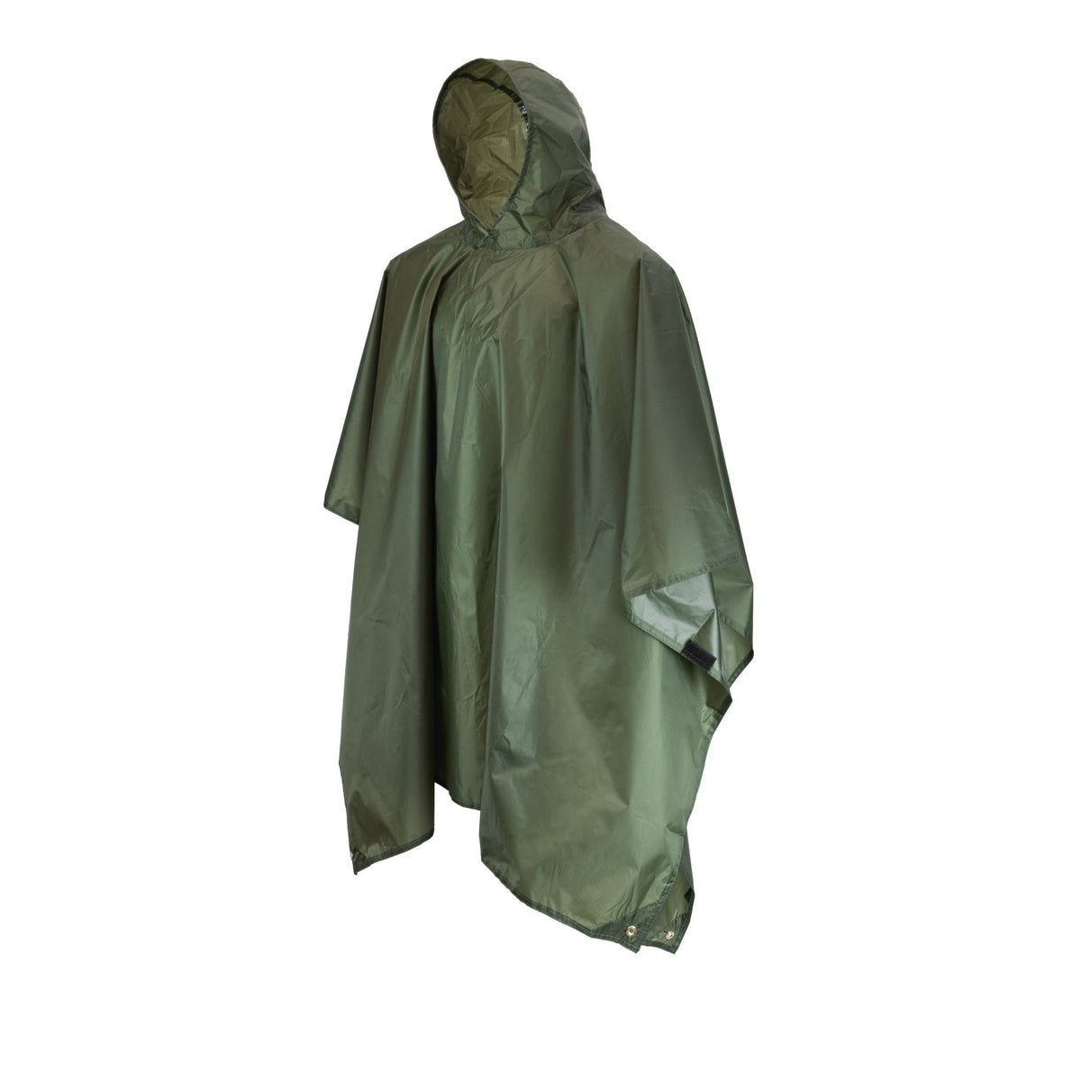 Green - Side - Mil-Com Unisex Adult Plain Poncho