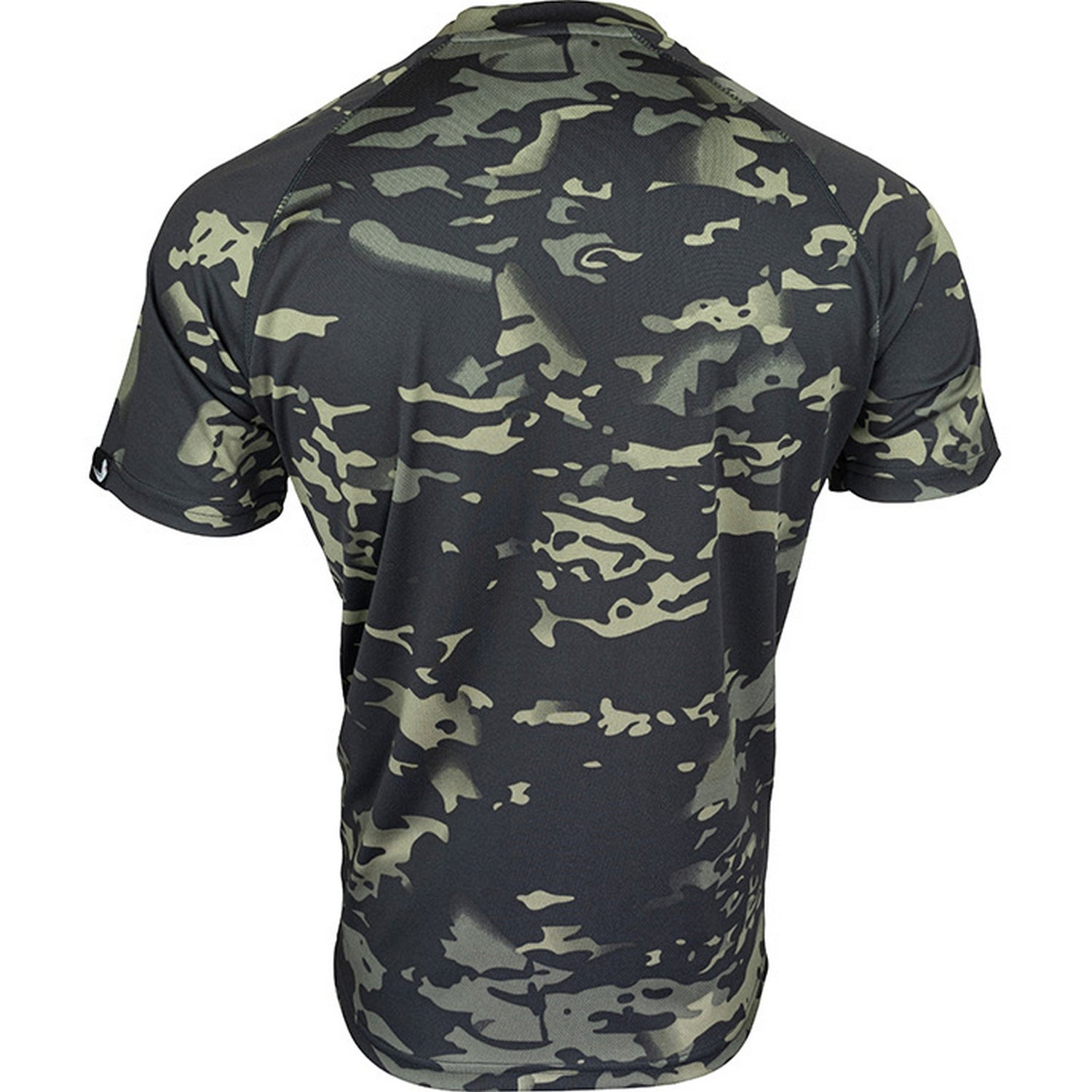 Black - Back - Viper Mens Tactical Camo Mesh T-Shirt
