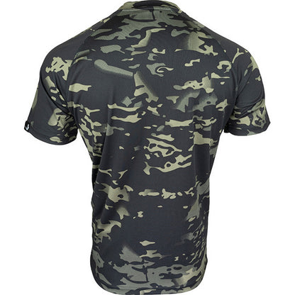 Black - Back - Viper Mens Tactical Camo Mesh T-Shirt